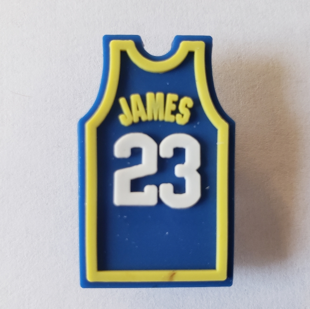 5 for $10 LeBron James Jersey Croc Charm - Picture 1 of 2